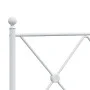 Kopfteil aus weißem Metall, 140 cm von vidaXL, Kopf- und Fußteile - Ref: Foro24-376584, Preis: 47,30 €, Rabatt: %