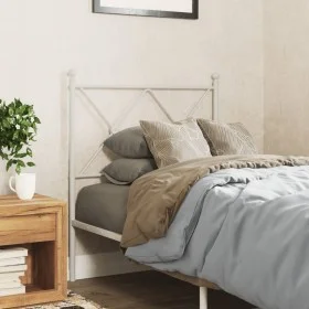 Kopfteil aus weißem Metall, 80 cm von vidaXL, Kopf- und Fußteile - Ref: Foro24-376578, Preis: 36,66 €, Rabatt: %