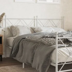 Kopfteil aus weißem Metall, 160 cm von vidaXL, Kopf- und Fußteile - Ref: Foro24-376586, Preis: 47,94 €, Rabatt: %