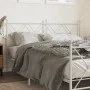 Kopfteil aus weißem Metall, 160 cm von vidaXL, Kopf- und Fußteile - Ref: Foro24-376586, Preis: 47,94 €, Rabatt: %