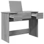 Sonoma grauer Schminktisch mit Spiegel 100x45x76 cm von vidaXL, Schlafzimmerkommoden - Ref: Foro24-840700, Preis: 118,85 €, R...