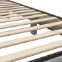 Estructura cama madera ingeniería metal gris Sonoma 100x200 cm de vidaXL, Camas y somieres - Ref: Foro24-845650, Precio: 105,...