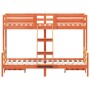 Wachsbraunes Etagenbett aus massivem Kiefernholz, 90 x 200/120 x 200 cm von vidaXL, Betten und Lattenroste - Ref: Foro24-3207...
