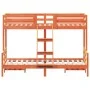 Wachsbraunes Etagenbett aus massivem Kiefernholz, 90 x 200/120 x 200 cm von vidaXL, Betten und Lattenroste - Ref: Foro24-3207...