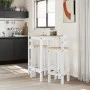 3-piece bar set solid white pine wood by vidaXL, Furniture sets for kitchens and dining rooms - Ref: Foro24-4005689, Price: 1...