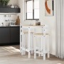 3-teiliges Bar-Set aus massivem weißem Kiefernholz von vidaXL, Möbelsets für Küchen und Esszimmer - Ref: Foro24-4005689, Prei...