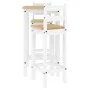 Set de bar 3 piezas madera maciza de pino blanco de vidaXL, muebles para cocinas y comedores - Ref: Foro24-4005689, Precio: 1...