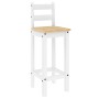 3-teiliges Bar-Set aus massivem weißem Kiefernholz von vidaXL, Möbelsets für Küchen und Esszimmer - Ref: Foro24-4005689, Prei...