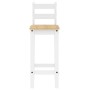 3-teiliges Bar-Set aus massivem weißem Kiefernholz von vidaXL, Möbelsets für Küchen und Esszimmer - Ref: Foro24-4005689, Prei...