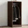 Kleiderschrank aus Holzwerkstoff in Sonoma-Grau, 48 x 41 x 102 cm von vidaXL, Kommoden-Organizer und Bar-Kleiderbügel - Ref: ...
