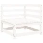 Gartensofa-Set 5-teilig aus massivem weißem Kiefernholz von vidaXL, Gartensets - Ref: Foro24-3299385, Preis: 296,95 €, Rabatt: %