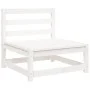 Gartensofa-Set 5-teilig aus massivem weißem Kiefernholz von vidaXL, Gartensets - Ref: Foro24-3299385, Preis: 296,95 €, Rabatt: %