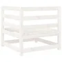 Gartensofa-Set 5-teilig aus massivem weißem Kiefernholz von vidaXL, Gartensets - Ref: Foro24-3299385, Preis: 296,95 €, Rabatt: %