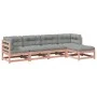 5-teilige Gartensofagarnitur mit Kissen aus Douglasienholz von vidaXL, Gartensets - Ref: Foro24-3299391, Preis: 450,86 €, Rab...