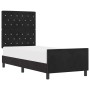 Estructura de cama con cabecera Negro 80 x 200 cm Terciopelo