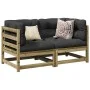 2-piece garden sofa set with impregnated pine wood cushions by vidaXL, Garden sets - Ref: Foro24-3295829, Price: 210,82 €, Di...