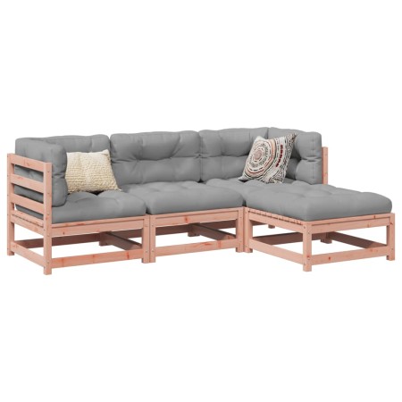 Gartensofa-Set 4-teilig aus massivem Douglasienholz von vidaXL, Gartensets - Ref: Foro24-3299379, Preis: 210,26 €, Rabatt: %