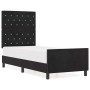 Estructura de cama con cabecera Negro 80 x 200 cm Terciopelo