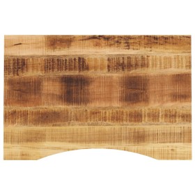 Tablero escritorio con curva madera mango rugosa 100x60x2,5 cm