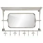 Gepäckträger mit Kleiderbügeln und Wandspiegel aus Aluminium von vidaXL, Hut- und Garderobenständer - Ref: Foro24-357830, Pre...