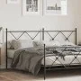 Cabecero de metal negro 180 cm de vidaXL, Cabeceros y pies de cama - Ref: Foro24-376538, Precio: 48,41 €, Descuento: %