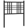 Black metal headboard 80 cm by vidaXL, Headboards and footboards - Ref: Foro24-376351, Price: 27,70 €, Discount: %