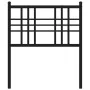 Black metal headboard 80 cm by vidaXL, Headboards and footboards - Ref: Foro24-376351, Price: 27,70 €, Discount: %