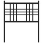 Kopfteil aus schwarzem Metall, 80 cm von vidaXL, Kopf- und Fußteile - Ref: Foro24-376351, Preis: 27,70 €, Rabatt: %