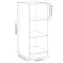 Kleiderschrank aus Holzwerkstoff in Sonoma-Grau, 48 x 41 x 102 cm von vidaXL, Kommoden-Organizer und Bar-Kleiderbügel - Ref: ...