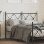 Kopfteil aus schwarzem Metall, 120 cm von vidaXL, Kopf- und Fußteile - Ref: Foro24-376533, Preis: 46,94 €, Rabatt: %