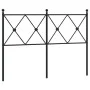 Kopfteil aus schwarzem Metall, 120 cm von vidaXL, Kopf- und Fußteile - Ref: Foro24-376533, Preis: 46,21 €, Rabatt: %