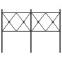 Kopfteil aus schwarzem Metall, 120 cm von vidaXL, Kopf- und Fußteile - Ref: Foro24-376533, Preis: 46,94 €, Rabatt: %