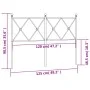 Kopfteil aus schwarzem Metall, 120 cm von vidaXL, Kopf- und Fußteile - Ref: Foro24-376533, Preis: 46,21 €, Rabatt: %