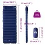 Self-inflating camping mattress with pillow 1 person blue by vidaXL, Air mattresses - Ref: Foro24-4007122, Price: 52,61 €, Di...