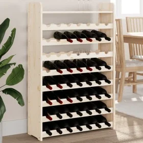 Wine rack with pine wood top board 72.5x25x111.5 cm by vidaXL, Wine racks - Ref: Foro24-4007562, Price: 55,01 €, Discount: %