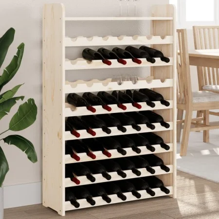 Wine rack with pine wood top board 72.5x25x111.5 cm by vidaXL, Wine racks - Ref: Foro24-4007562, Price: 55,01 €, Discount: %