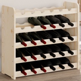 Flaschenregal aus massivem Kiefernholz, 67,5 x 25 x 60 cm von vidaXL, Weinregale - Ref: Foro24-4007557, Preis: 44,75 €, Rabat...