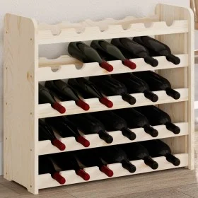 Solid pine wood bottle rack 67.5x25x60 cm by vidaXL, Wine racks - Ref: Foro24-4007557, Price: 43,66 €, Discount: %