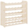 Solid pine wood bottle rack 67.5x25x60 cm by vidaXL, Wine racks - Ref: Foro24-4007557, Price: 44,75 €, Discount: %