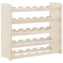 Solid pine wood bottle rack 67.5x25x60 cm by vidaXL, Wine racks - Ref: Foro24-4007557, Price: 44,75 €, Discount: %
