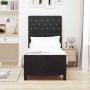 Estructura de cama con cabecera Negro 80 x 200 cm Terciopelo