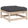 6-teilige Gartensofagarnitur mit Kissen aus massivem Kiefernholz von vidaXL, Gartensets - Ref: Foro24-3299401, Preis: 491,72 ...