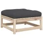 6-teilige Gartensofagarnitur mit Kissen aus massivem Kiefernholz von vidaXL, Gartensets - Ref: Foro24-3299401, Preis: 485,62 ...