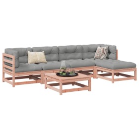Set de sofás jardín 6 pzas con cojines madera abeto Douglas de vidaXL, Conjuntos de jardín - Ref: Foro24-3299403, Precio: 501...
