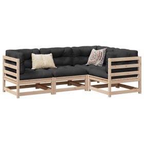 Garden sofa set 4 pieces solid pine wood by vidaXL, Garden sets - Ref: Foro24-3299408, Price: 252,62 €, Discount: %