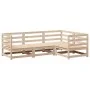 Gartensofa-Set 4-teilig aus massivem Kiefernholz von vidaXL, Gartensets - Ref: Foro24-3299408, Preis: 240,81 €, Rabatt: %