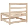 Gartensofa-Set 4-teilig aus massivem Kiefernholz von vidaXL, Gartensets - Ref: Foro24-3299408, Preis: 240,81 €, Rabatt: %