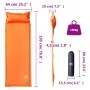 Self-inflating camping mattress with pillow 1 person orange by vidaXL, Air mattresses - Ref: Foro24-4007129, Price: 44,49 €, ...