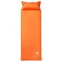 Self-inflating camping mattress with pillow 1 person orange by vidaXL, Air mattresses - Ref: Foro24-4007134, Price: 64,25 €, ...