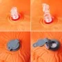 Colchón de camping autoinflable con almohada 1 persona naranja de vidaXL, Colchones de aire - Ref: Foro24-4007134, Precio: 64...